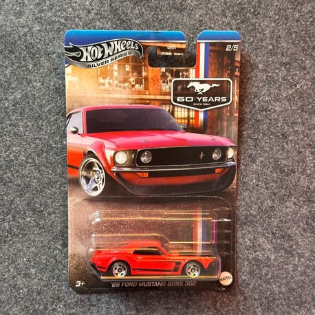 Hot Wheels Silver Series 60 Years Anniversary '69 Ford Mustang Boss 302 (2024)