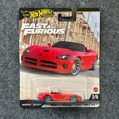Hot Wheels 2003 Dodge Viper SRT 10 Fast & Furious Premium (2024)