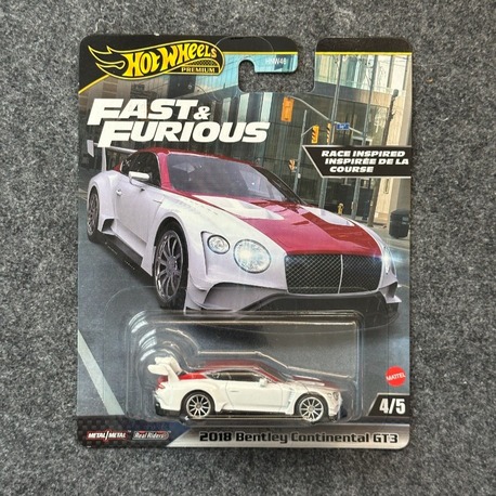 Hot Wheels 2018 Bentley Continental GT3 Fast & Furious Premium (2024)