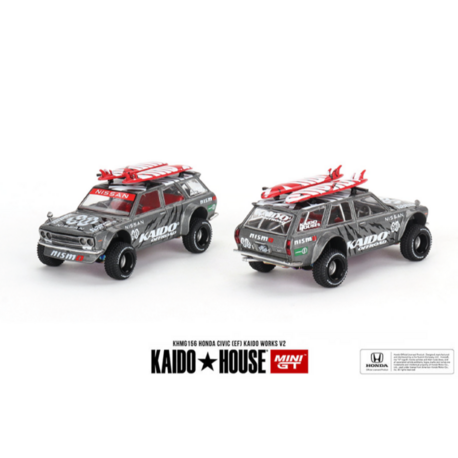 Mini GT x Kaido House 121 Datsun 510 Wagon 4x4 Offroad V1