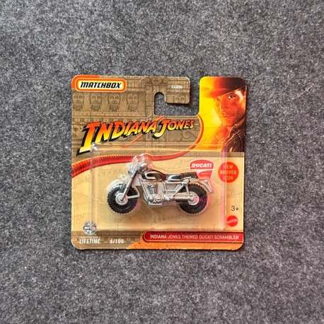 Matchbox Indiana Jones Themed Ducati Scrambler (2023)