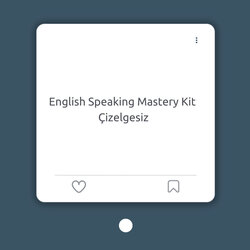 English speaking mastery kit (çizelgesiz)