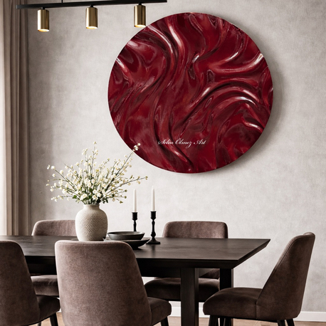 100cm Bordo Rölyef Tablo
