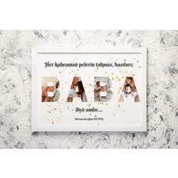 Fotoğraflı Baba Anı Tablosu-20x30cm