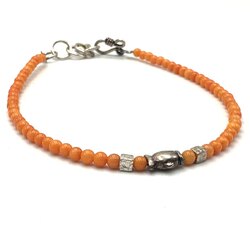 Coral Charm Bracelet
