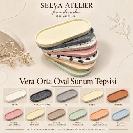 Vera Orta Oval Sunum Tepsisi