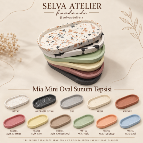 Mia Mini Oval Sunum Tepsisi