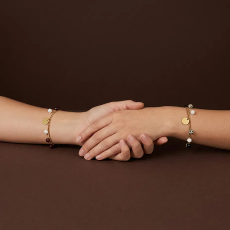 Lottie Duo – Zincir, İnci & Cam Boncuk Bileklik Seti
