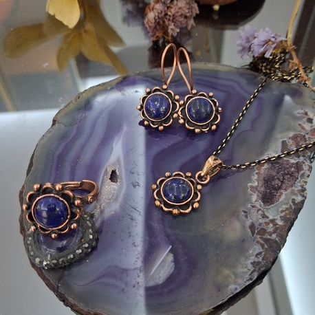 lapis lazuli bakır takım 