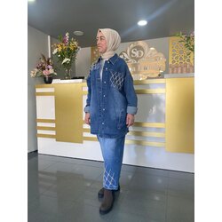 Ghisa taş işleme detaylı kot takım 