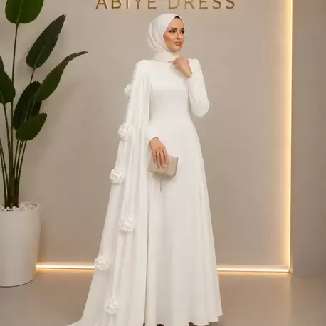 LİLYA BEYAZ ABİYE