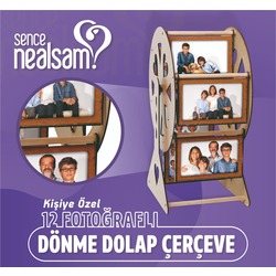Kişiye Özel 12 Fotoğraflı Dönme Dolap Çerçeve