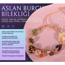 Aslan Burcu makrome Bileklik