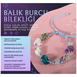 Balık Burcu makrome Bileklik
