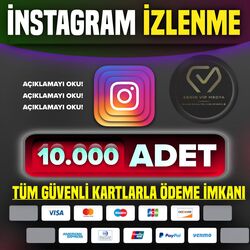 İNSTAGRAM | İZLENME ( PREMİUM ) 10.000 ADET