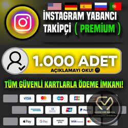 İNSTAGRAM | YABANCI TAKİPÇİ ( PREMİUM ) 1.000 ADET