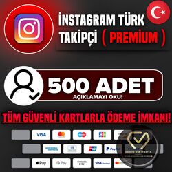 İNSTAGRAM | TÜRK TAKİPÇİ ( PREMİUM ) 500 ADET