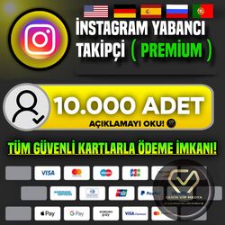 İNSTAGRAM | YABANCI TAKİPÇİ ( PREMİUM ) 10.000 ADET