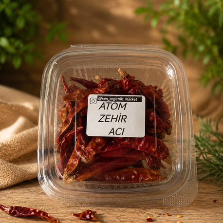 ATOM ZEHİR ACI BİBER 100 Gr
