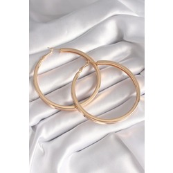 55mm Pirinç Gold Renk Halka Model Kadın Küpe