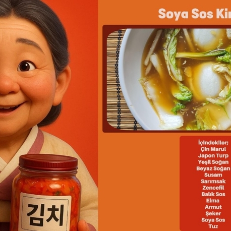 Soya soslu kimchi 간장 김치 1kg