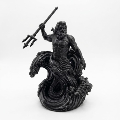 3D Poseidon Motifli LED Duvar Aydınlatması | Dekoratif Heykel Lamba | 3D Baskı