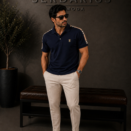 Burberry Polo Yaka (lacivert)