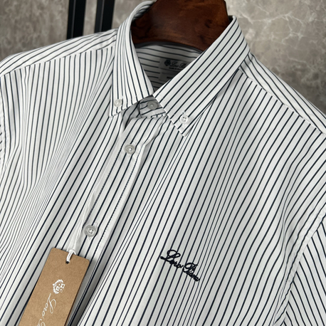 Loro Piana Gömlek (lacivert çizgili)/(regular)