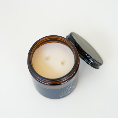 Sereni Tea Vibe Lavanta Kokulu Mum - %100 Doğal Soya Mumu Amber Kavanoz Aromaterapi Mum