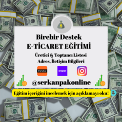 (SIFIRDAN BAŞLANGIÇ)200 Satışa Kadar Birebir Destekli E-Ticaret Eğitimi ve Danışmanlık