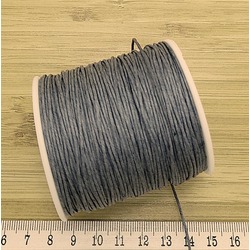 BOBİN SATIŞ - ÖRGÜLÜ COTTON MAKROME BİLEKLİK İPİ 1 MM GRİ Ürün Kodu : 28060