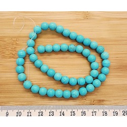 TURKUAZ (SIKMA) 8 MM KÜRE DİZİ Kod6967