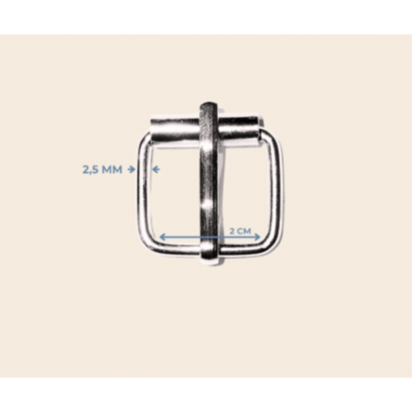 2 cm * 2.5 mm makaralı toka metal renk