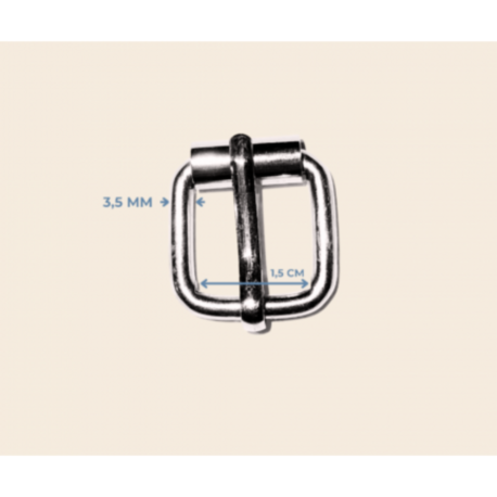 1.5 cm * 3.5 mm makaralı toka metal renk
