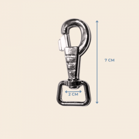 2 cm Tasma Kancası 7 cm Metal Renk 4 adet