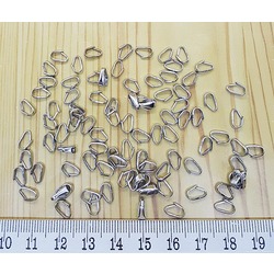 10 Adet - PİRİNÇ KOLYE UCU KLİPSİ 7,5 MM METAL RENK Ürün Kodu : Kod25822
