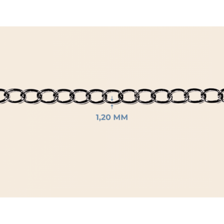 1,2 mm Kıvrık Metal Zincir - 10 Metre (Ekonomik Paket)