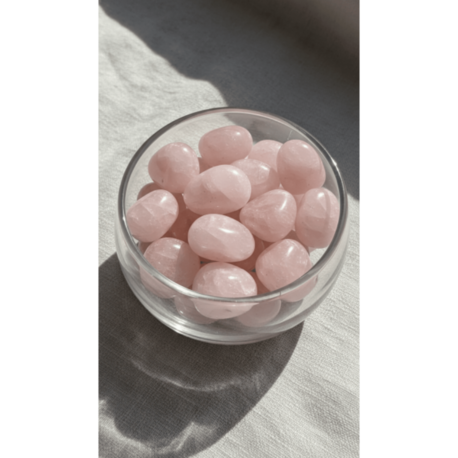 Pembe Kuvars Doğal Taş Tamburlanmış Parça - 1. Kalite (2-2,5 cm)