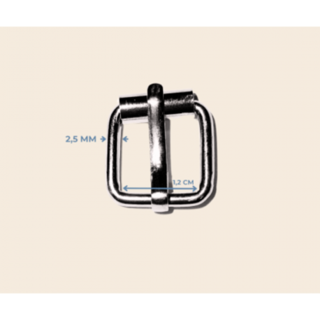 1.2 cm makaralı toka 2,5 mm metal renk