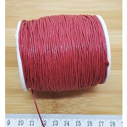 BOBİN SATIŞ - ÖRGÜLÜ COTTON MAKROME BİLEKLİK İPİ 1 MM KIRMIZI Ürün Kodu : 13393