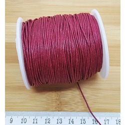 BOBİN SATIŞ - ÖRGÜLÜ COTTON MAKROME BİLEKLİK İPİ 1 MM BORDO Ürün Kodu : 20550
