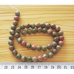 DOĞAL UNAKİT 8 MM KÜRE DİZİ TAŞ 9070 Ürün Kodu : 9070