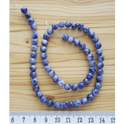 DOĞAL SODALİT TAŞI 6 MM KÜRE KESİM DİZİ SATIŞ 24730