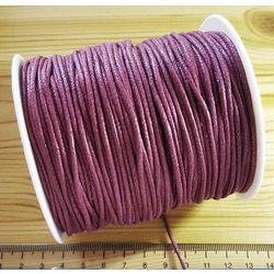 BOBİN SATIŞ - ÖRGÜLÜ COTTON MAKROME BİLEKLİK İPİ 1.5 MM BORDO Ürün Kodu : 24063