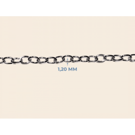 1,20 mm Tel Kalınlığı Düz Metal Zincir - 10 Metre (Ekonomik Paket)