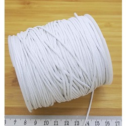 BOBİN SATIŞ - ÖRGÜLÜ COTTON MAKROME BİLEKLİK İPİ 1.5 MM BEYAZ Ürün Kodu : 27800