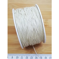 BOBİN SATIŞ - ÖRGÜLÜ COTTON MAKROME BİLEKLİK İPİ 1 MM KREM Ürün Kodu : 15741