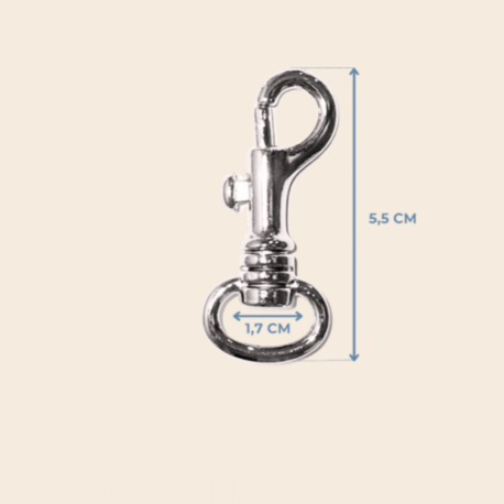 1,7 cm Orta Boy Gemici Kancası 5,5 cm Metal Renk - 4 Adet