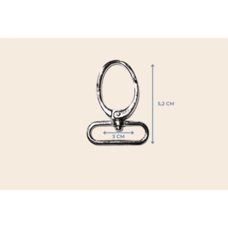3 cm tombul kanca 5,2 cm. metal renk