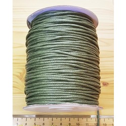 BOBİN SATIŞ - ÖRGÜLÜ COTTON MAKROME BİLEKLİK İPİ 1.5 MM HAKİ YEŞİL Ürün Kodu : 24629